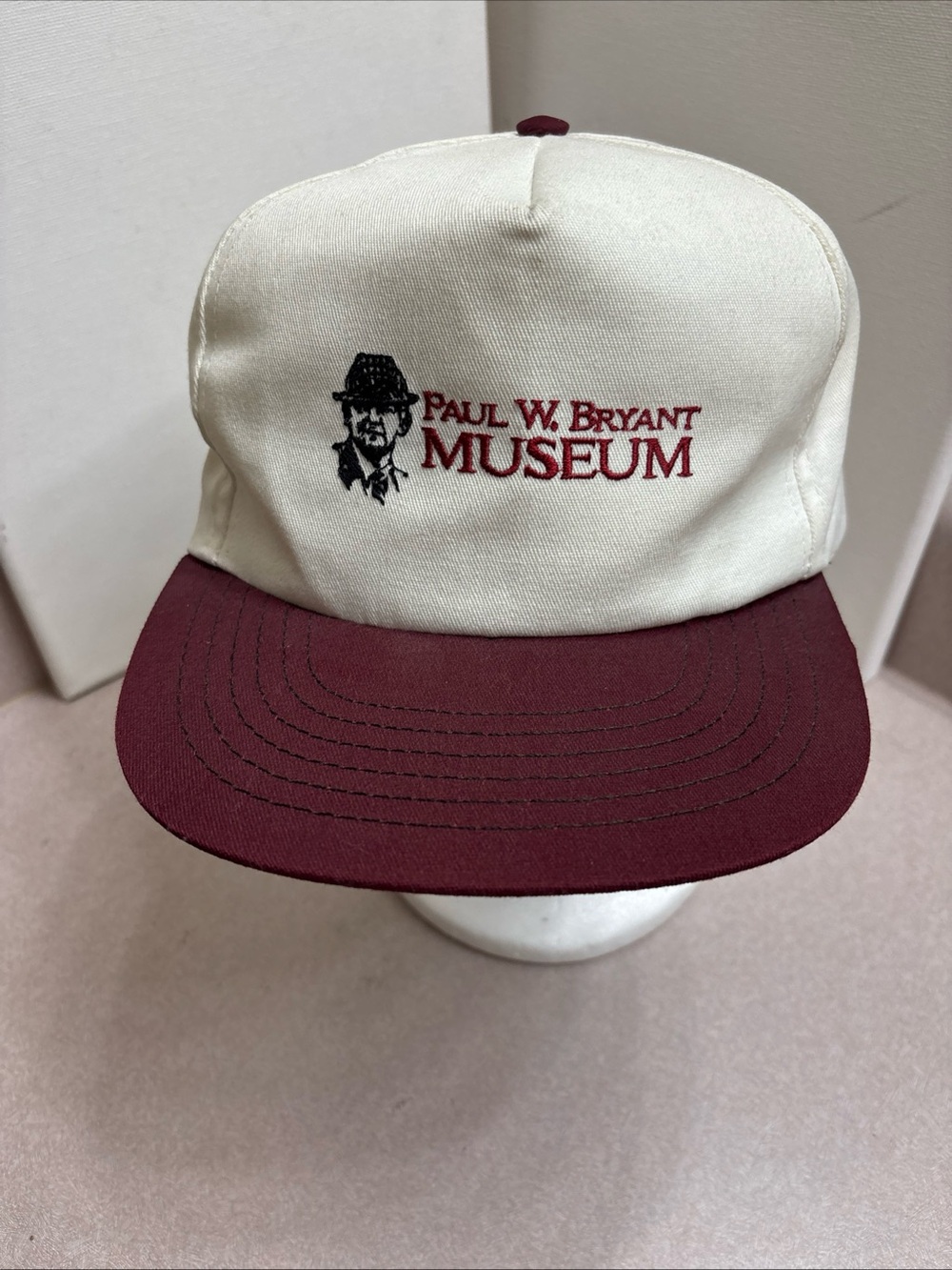 Vintage Paul Bear Bryant Museum Alabama Crimson Tide Snapback Hat Cap USA Made